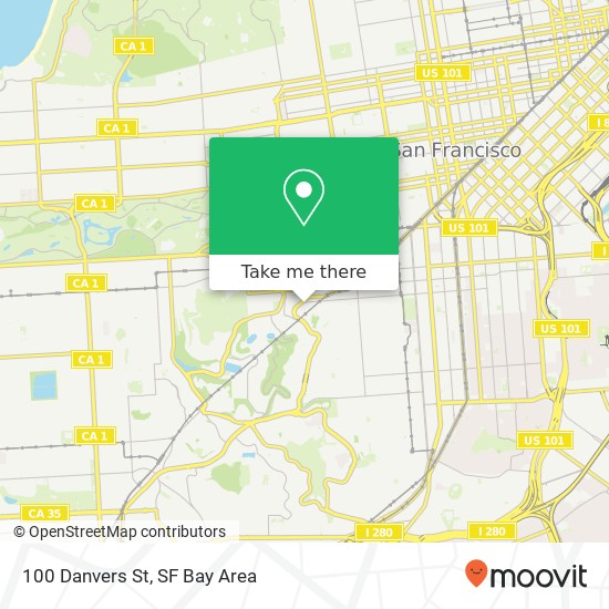 Mapa de 100 Danvers St