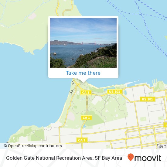 Mapa de Golden Gate National Recreation Area