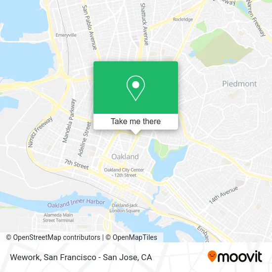 Mapa de Wework