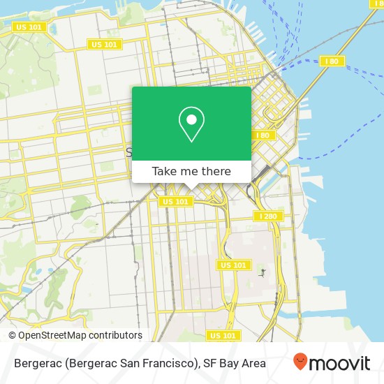 Bergerac (Bergerac San Francisco) map