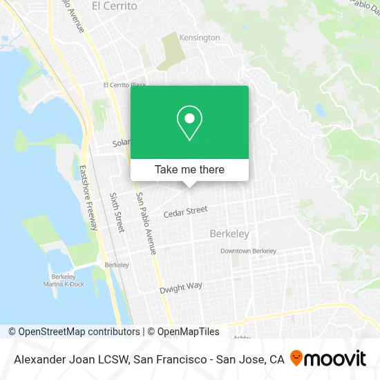 Alexander Joan LCSW map