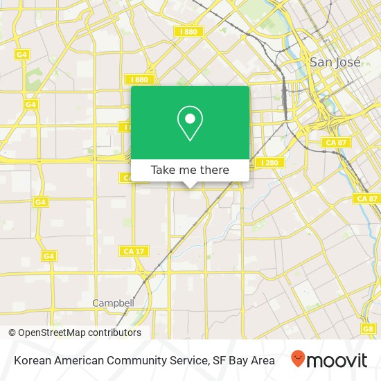 Korean American Community Service map