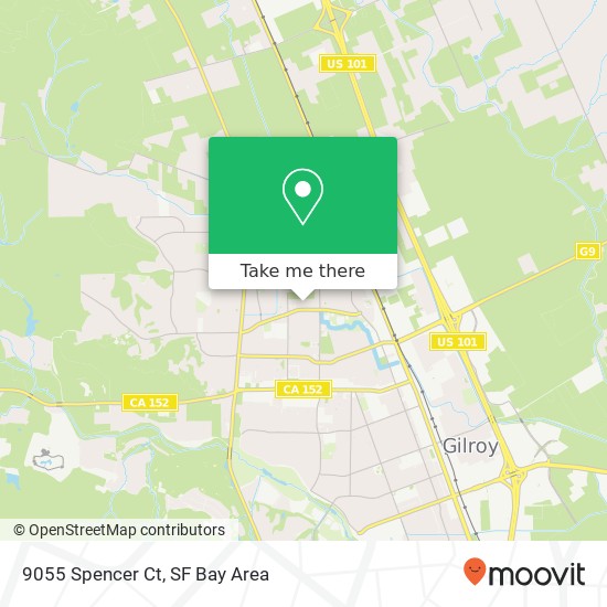 Mapa de 9055 Spencer Ct