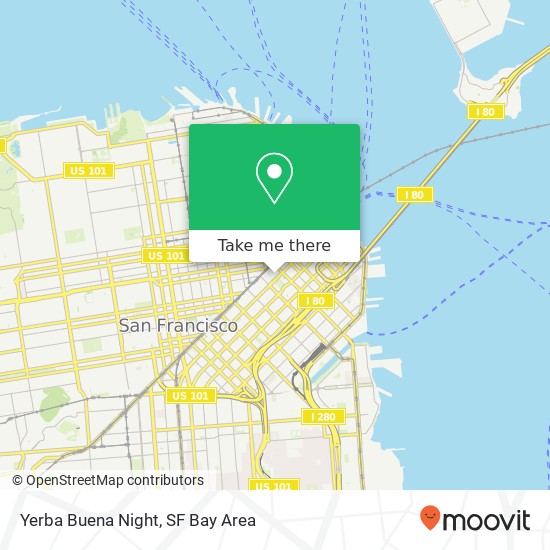 Mapa de Yerba Buena Night