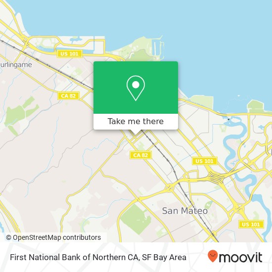 First National Bank of Northern CA map