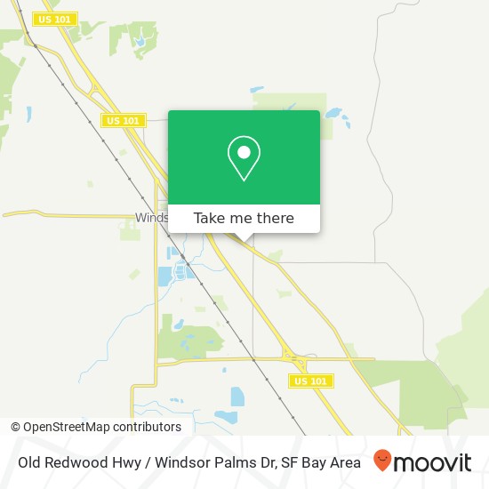 Mapa de Old Redwood Hwy / Windsor Palms Dr