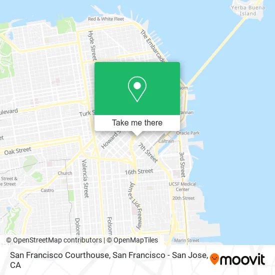 Mapa de San Francisco Courthouse