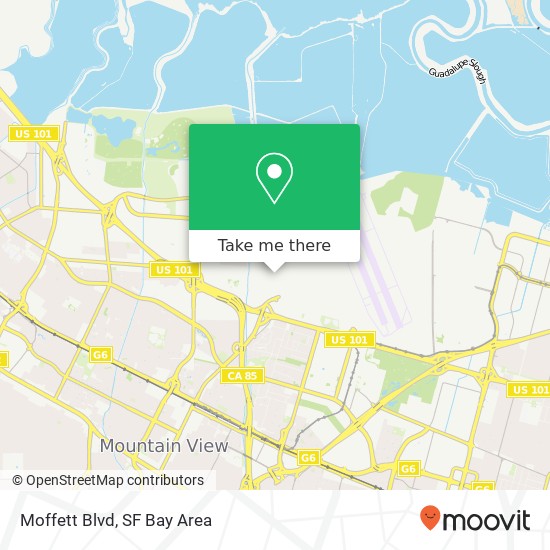 Moffett Blvd map