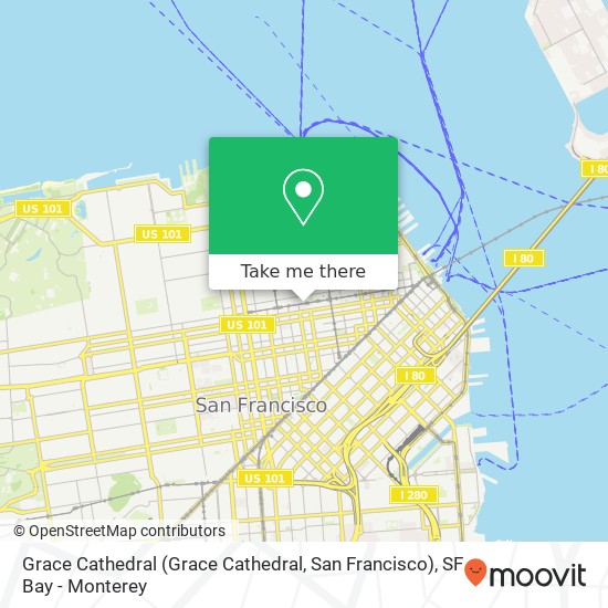Grace Cathedral (Grace Cathedral, San Francisco) map