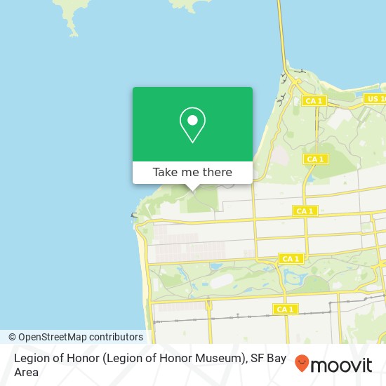 Mapa de Legion of Honor