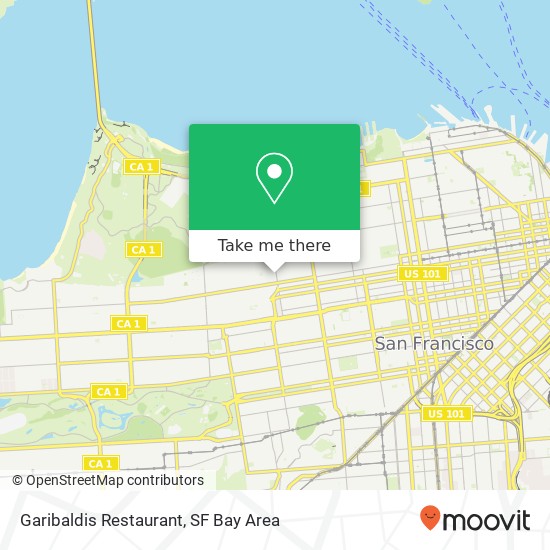 Garibaldis Restaurant map