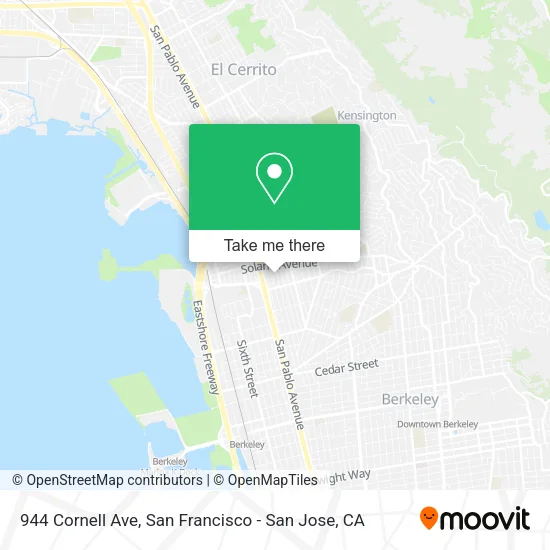 Mapa de 944 Cornell Ave