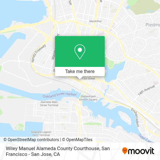 Wiley Manuel Alameda County Courthouse map