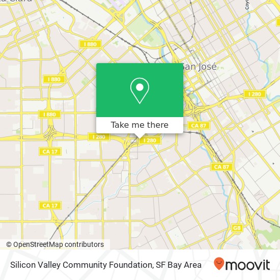 Mapa de Silicon Valley Community Foundation