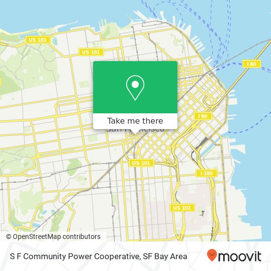 S F Community Power Cooperative map