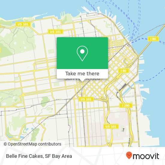 Belle Fine Cakes map