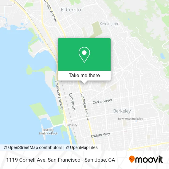Mapa de 1119 Cornell Ave