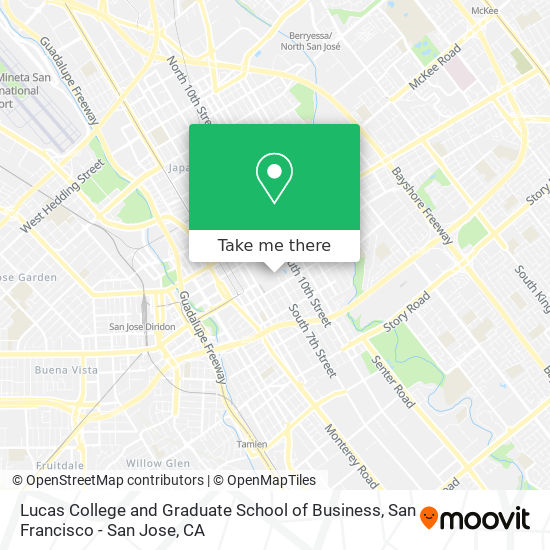 Lucas College and Graduate School of Business map