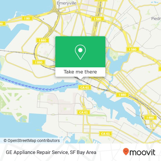 GE Appliance Repair Service map