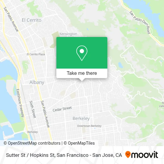 Sutter St / Hopkins St map