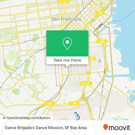 Dance Brigade's Dance Mission map