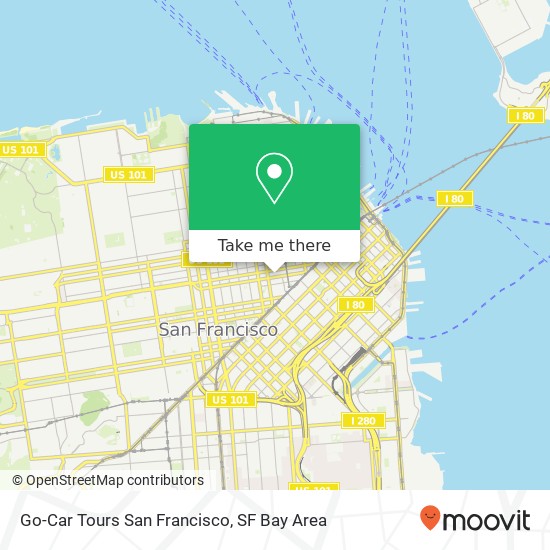 Go-Car Tours San Francisco map