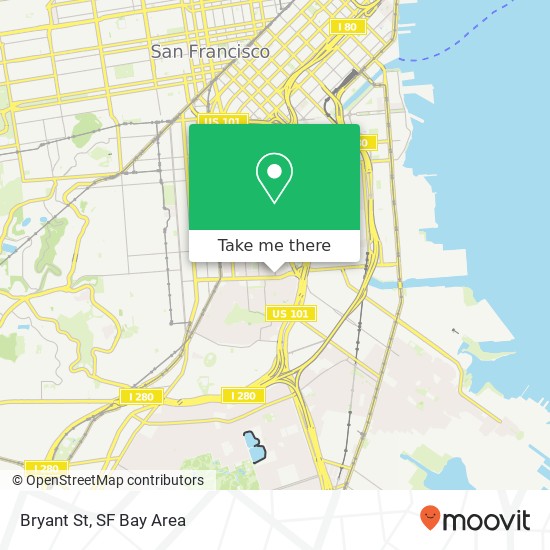 Mapa de Bryant St