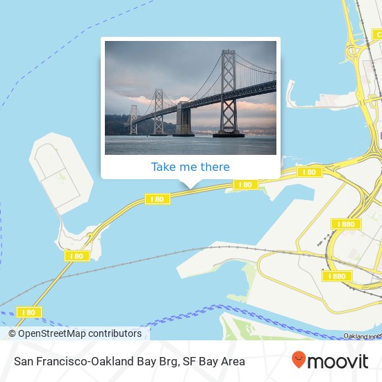 Mapa de San Francisco-Oakland Bay Brg