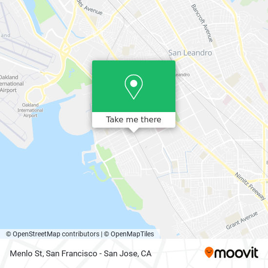 Menlo St map