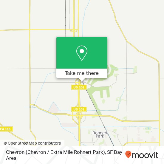 Mapa de Chevron (Chevron / Extra Mile Rohnert Park)