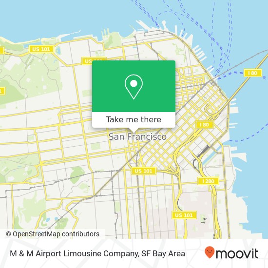 Mapa de M & M Airport Limousine Company