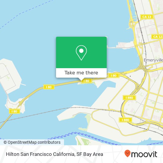 Mapa de Hilton San Francisco California