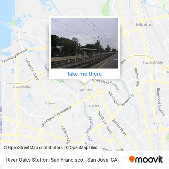 River Oaks Station map