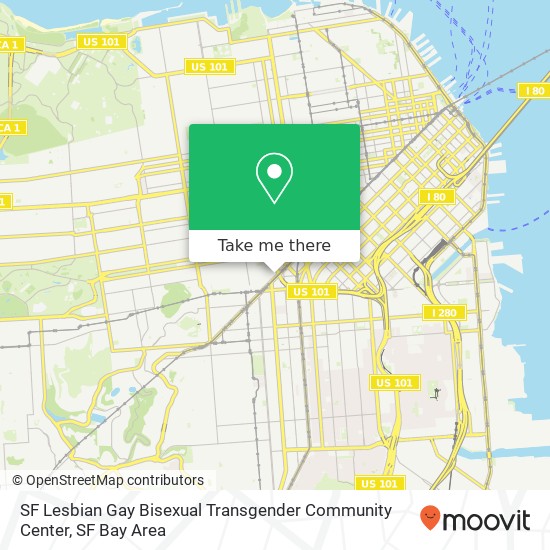 SF Lesbian Gay Bisexual Transgender Community Center map