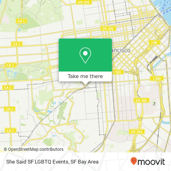 She Said SF LGBTQ Events map