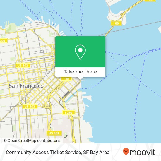 Community Access Ticket Service map