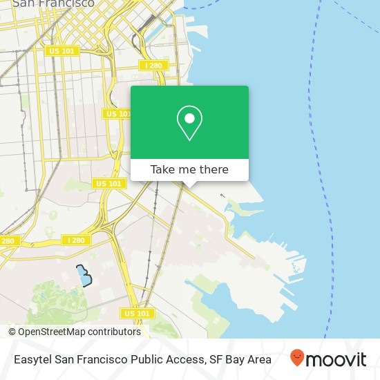 Easytel San Francisco Public Access map