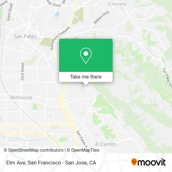 Mapa de Elm Ave