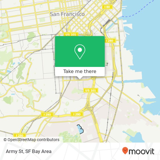 Army St map