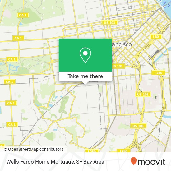 Mapa de Wells Fargo Home Mortgage