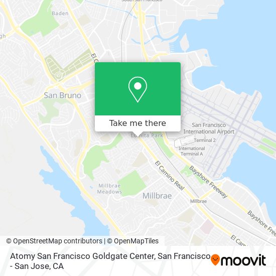 Atomy San Francisco Goldgate Center map