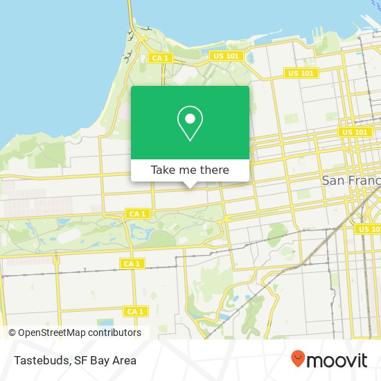 Tastebuds map