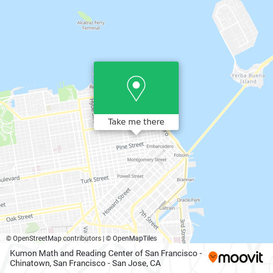 Mapa de Kumon Math and Reading Center of San Francisco - Chinatown