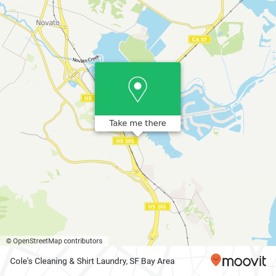 Cole's Cleaning & Shirt Laundry map