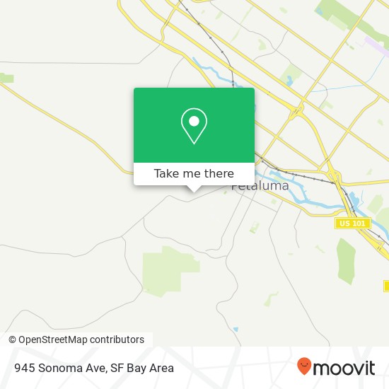 945 Sonoma Ave map