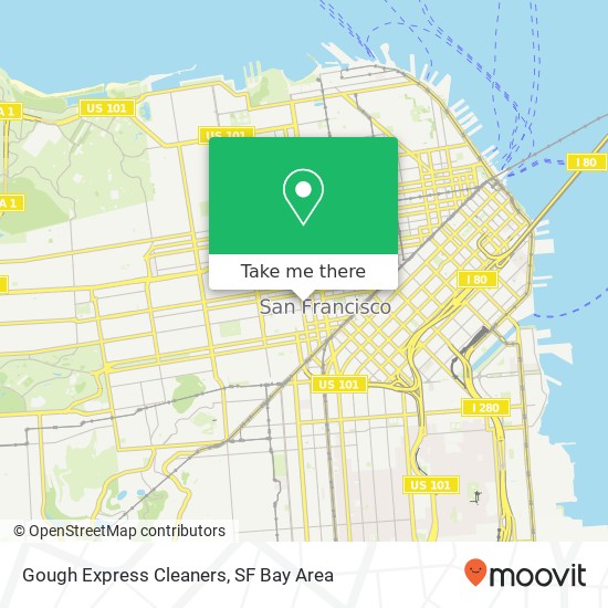 Gough Express Cleaners map