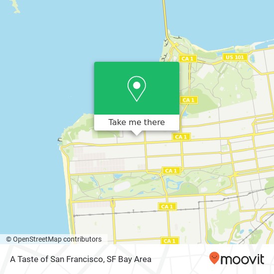 Mapa de A Taste of San Francisco