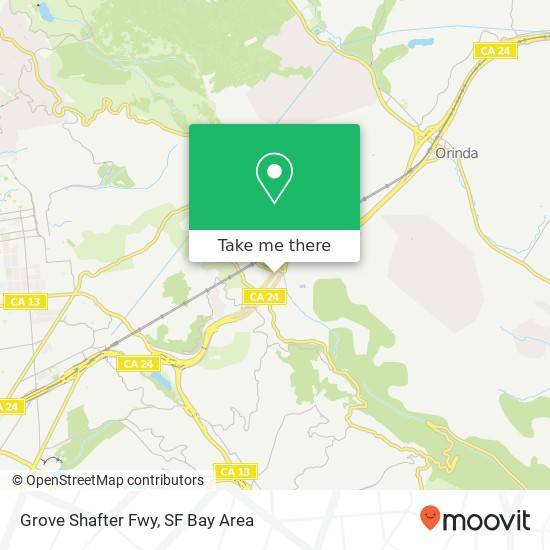 Mapa de Grove Shafter Fwy