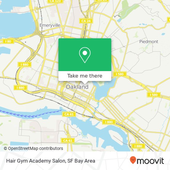 Mapa de Hair Gym Academy Salon