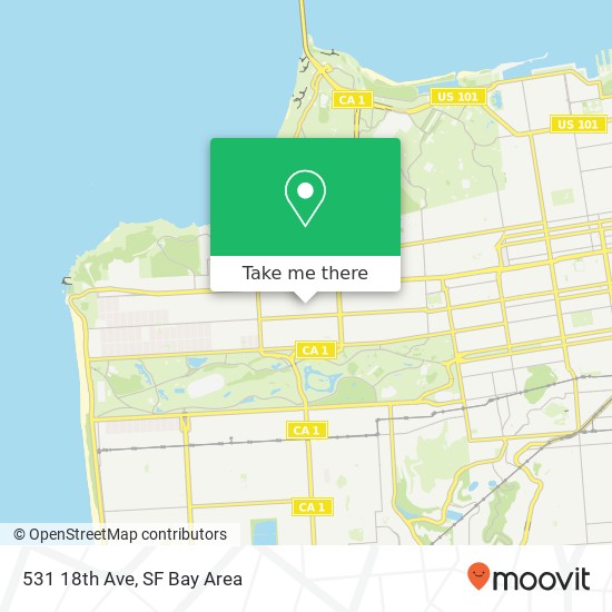 Mapa de 531 18th Ave